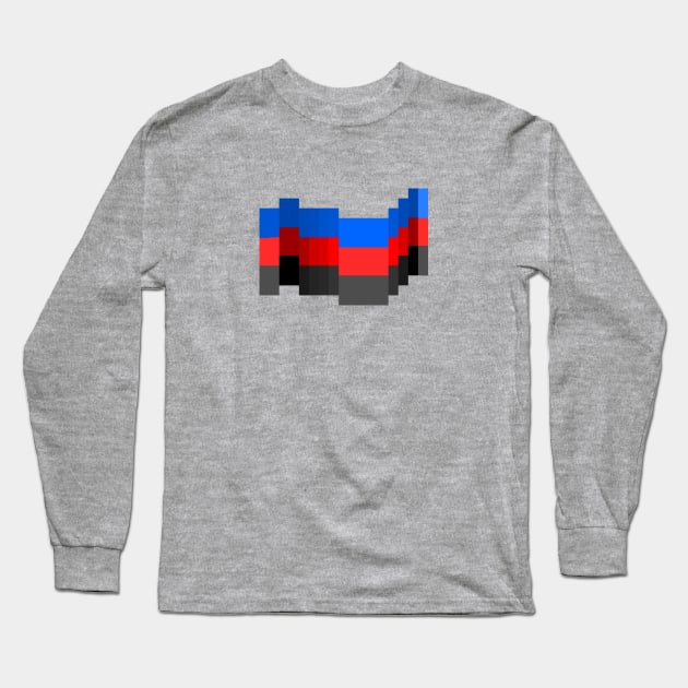 Pixel Poly Pride Flag Long Sleeve T-Shirt by traditionation